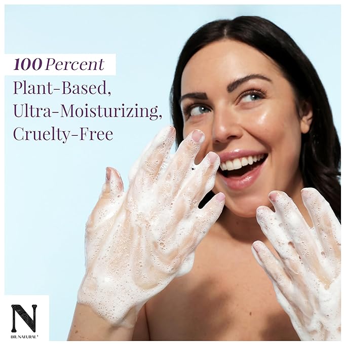 Dr. Natural Hemp Body Wash - Natural for Sensitive Skin - Moisturizing - Anti-Aging and Acne Reduction - Rose Water - 32 oz..