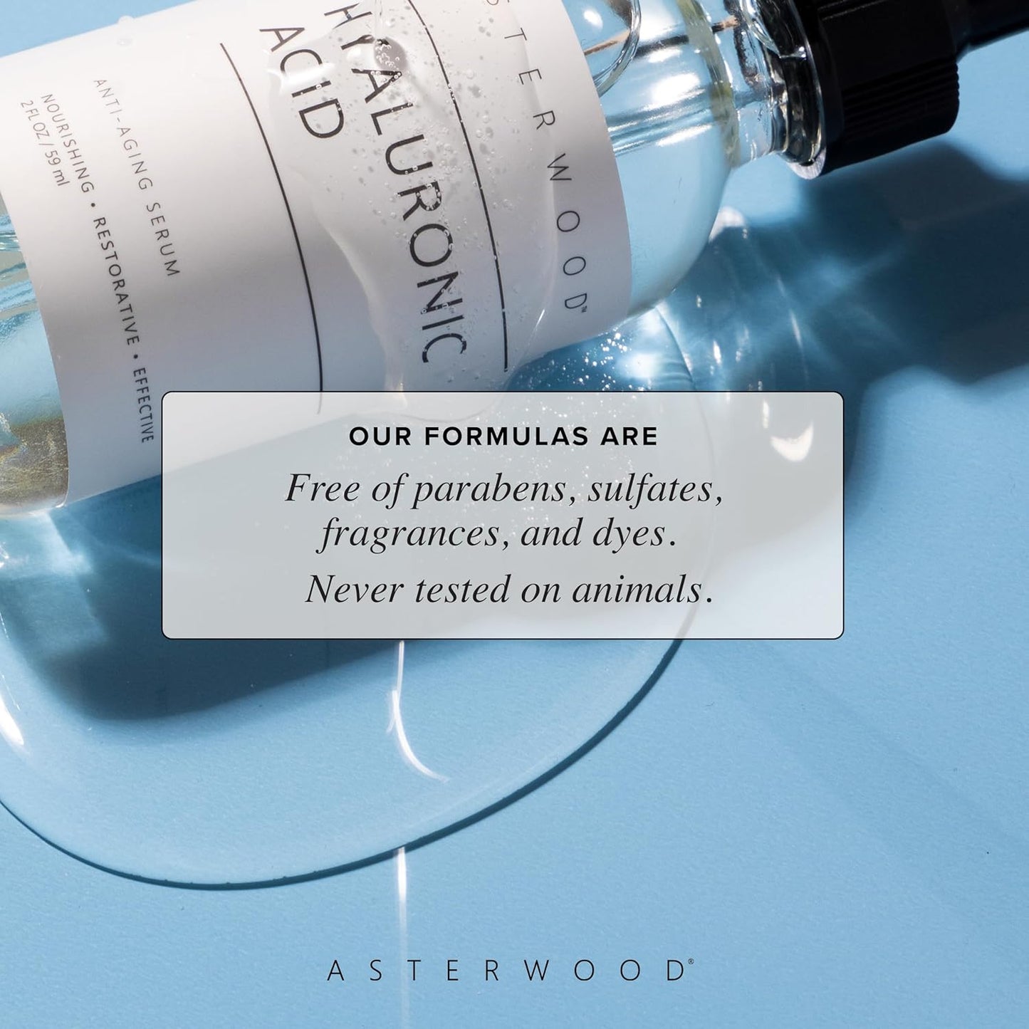 Hyaluronic Acid Serum for Face – Anti-Aging, Hydrating & Plumping Facial Serum for Dry, Sensitive & Mature Skin | Fragrance-Free, Non-Greasy | 8 Fl Oz