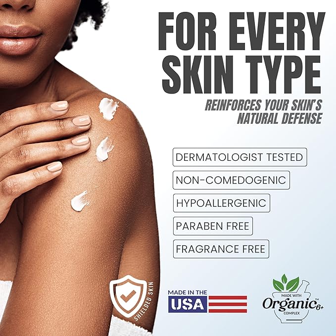 Hyaluronic Acid Body Lotion with Aloe & Stem Cells, Daily Moisturizing Lotion for Dry, Sensitive Skin Hydration, Non-Greasy, Lightweight Moisturizer, Fragrance-Free, 16.9 oz