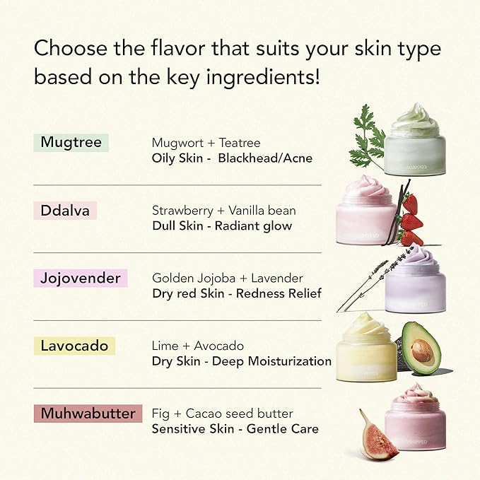 WHIPPED Cream Facial Cleanser Muhwabutter - Fig & Cacao Butter Face Wash - For Dry Sensitive Skin, Moisturizing & Skin Barrier Care, Niacinamide, Ceramides, Vegan Korean Skincare, 6.76 fl. oz