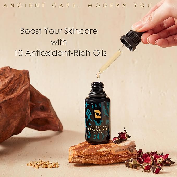 Redmint Ageless Facial Oil | Hydrating & Firming Face Oil with Squalane for Anti-Aging Glow | Inspired by TCM & Organic Botanicals for Radiant, Youthful Skin | 30ml