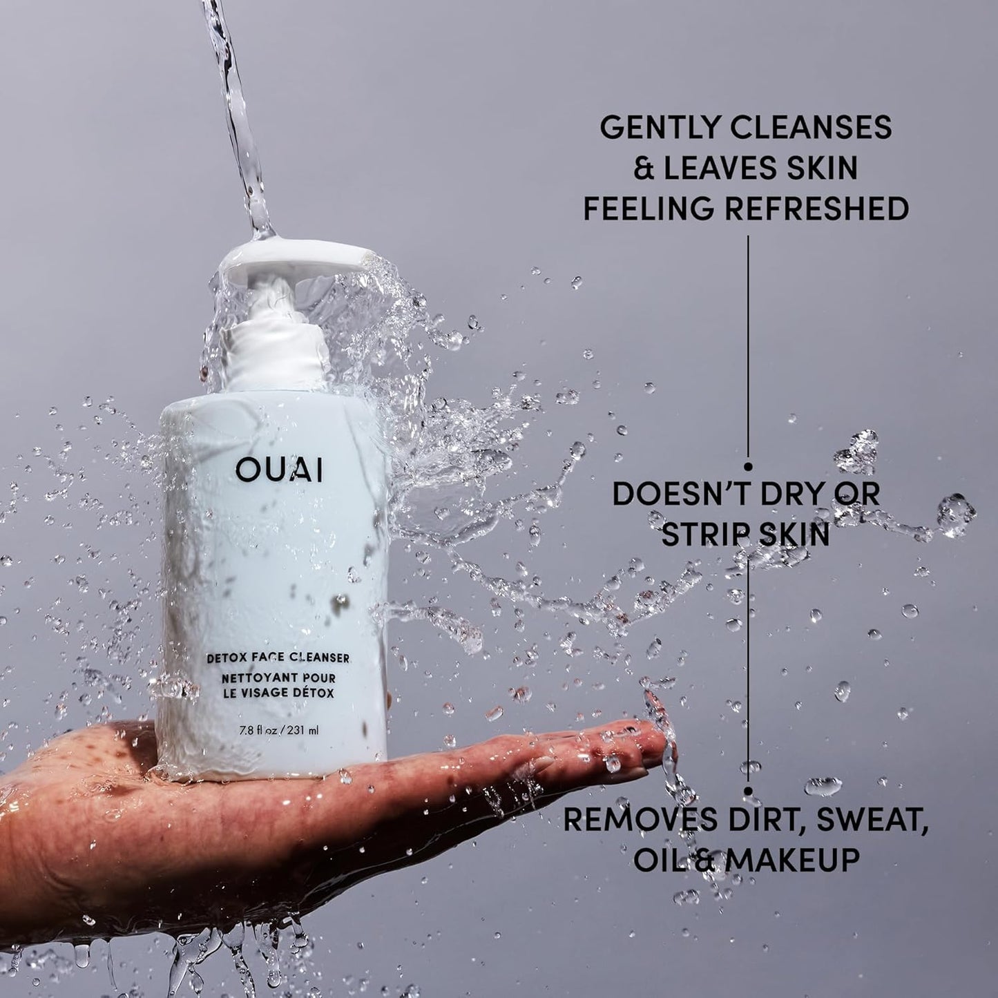 Detox Facial Cleanser with Glycolic Acid, Niacinamide & PHA β Deep Cleansing Face Wash for Sweat, Oil & Dirt β Gentle Exfoliating Cleanser for Post-Workout Skin β 7.8 fl oz