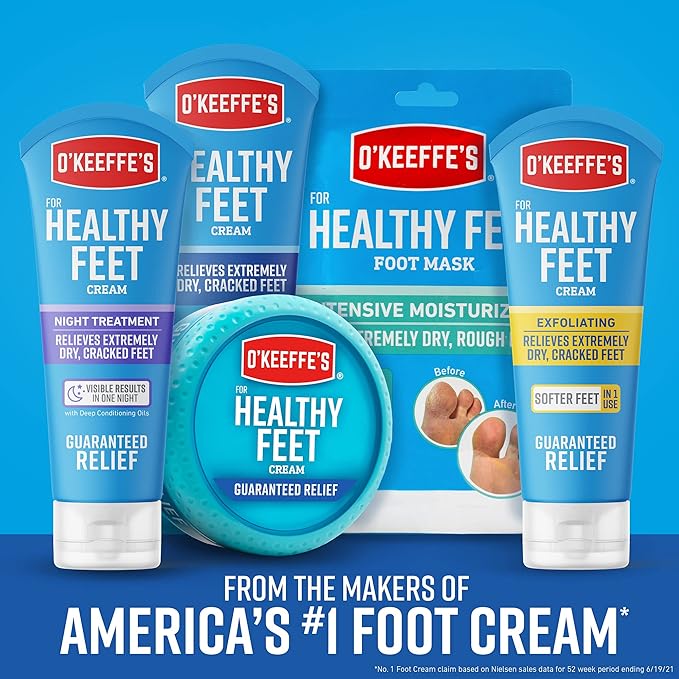O'Keeffe's K0320001-11 Healthy Feet Foot Cream in Jar (11 Pack), 3.2 oz