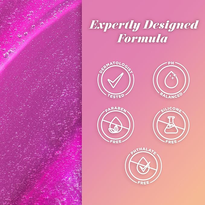 Caress Moisturizing Peony & Almond Blossom Body Wash For Fresh, Smooth Skin Body Soap To Soothe & Unwind 20 fl oz, Pack of 4