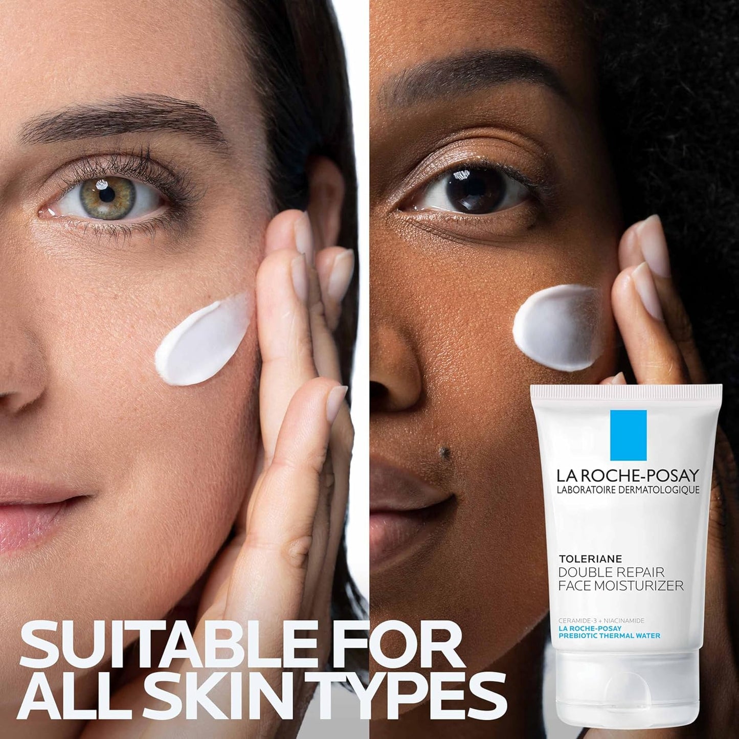 La Roche-Posay Toleriane Double Repair Face Moisturizer โ Hydrating Daily Cream with Ceramide & Niacinamide, Fragrance-Free