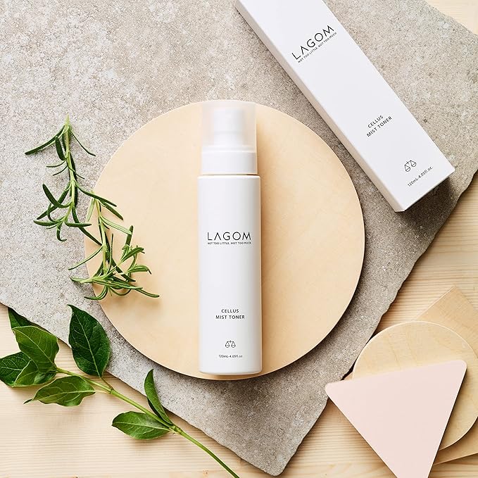 LAGOM Cellus Mist Toner, Face Moisturizer, Skin Barrier Strenghtening Hydration Spray, pH Protection, Alcohol-Free, Zero-Irritation for Sensitive Skin 4.05 Fl Oz
