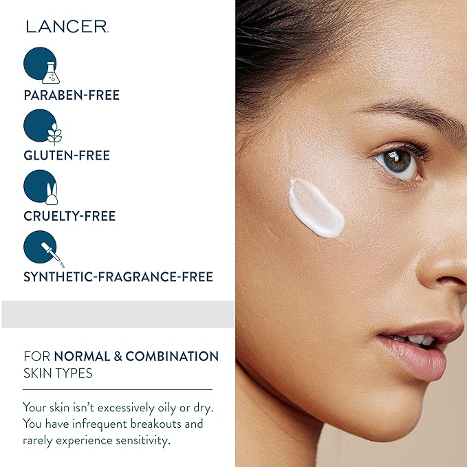 Lancer Skincare The Method: Nourish,Skincare for Face, Facial Moisturizer for Normal or Combination Skin, Bonus Size (3.4 oz)