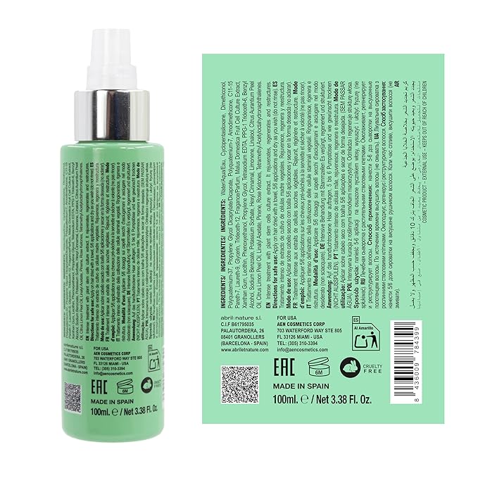 abril et nature - Cell Innove - Professional Hair Serum - Regenerates and Rejuvenates - For All Hair Types - Concentrated with Plant Stem Cells - Cuticle Sealer - 100 ml