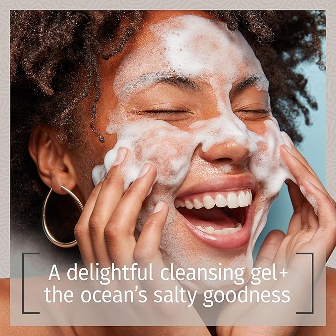 Reviva Labs Sea Salt Face Wash 4 fl oz – Gentle Facial Cleanser with Mineral-Rich Sea Salt for Balanced, Hydrated, & Refreshed Skin – Cleansing Gel for All Skin Types, Including Sensitive Skin