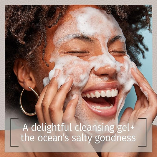 Reviva Labs Sea Salt Face Wash 4 fl oz – Gentle Facial Cleanser with Mineral-Rich Sea Salt for Balanced, Hydrated, & Refreshed Skin – Cleansing Gel for All Skin Types, Including Sensitive Skin