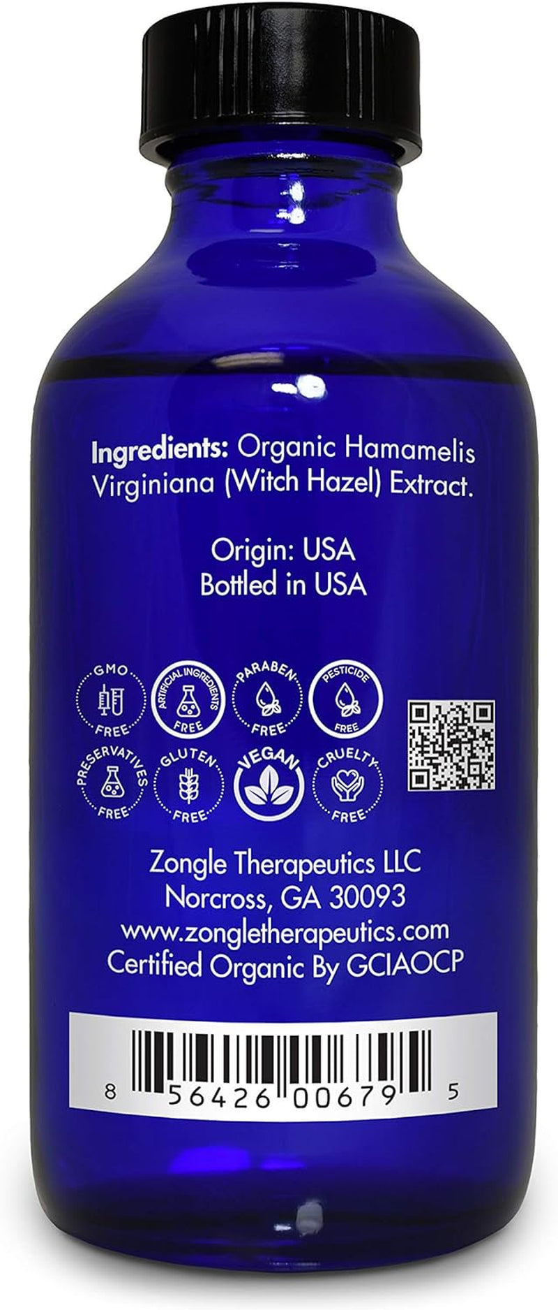 Organic, Witch Hazel โ 100% Pure, Witch Hazel, for Face, Acne, Butt, Skin, Scalp, Hair, Body by , 4 OZ