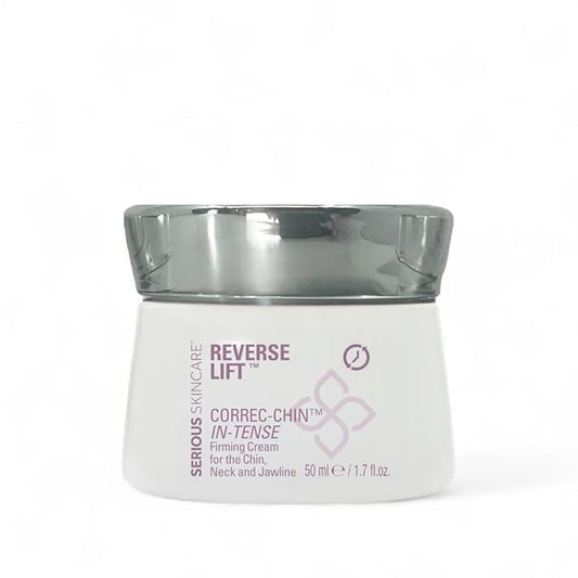 Serious Skincare Reverse Lift CORREC-CHIN IN-TENSE Firming Treatment Cream, for Tightening Double Chin, Neck, Jawline, Anti-Aging Moisturizer, Firming Skin Care 1.7 oz
