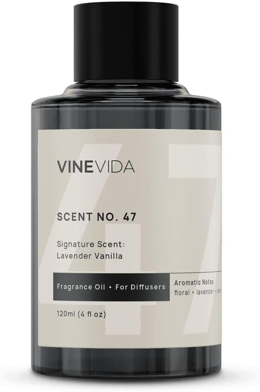 VINEVIDA [4 Fl Oz] Lavender Vanilla Fragrance Oil for Cold Air Diffusers, Essential Oils for Diffuser Oil Refill & Air Freshener Room Spray