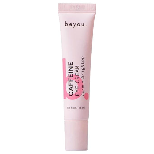 Beyou. Caffeine Eye Cream - K-Beauty Clean Skin Care - Anti-Aging Hydrating Under Eyes Cream with Caffeine and Hyaluronic Acid - Reduces Puffiness, Dark Circles & Fine Lines - Korean Skincare - 0.5 oz
