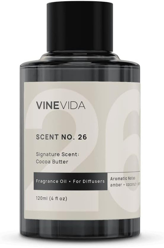 VINEVIDA [4 Fl Oz] Cocoa Butter Fragrance Oil for Cold Air Diffusers