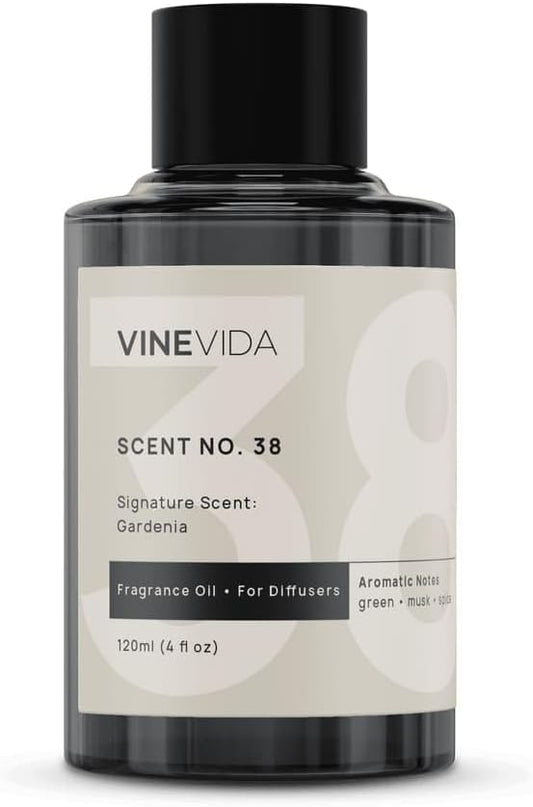 VINEVIDA [4 Fl Oz] Gardenia Fragrance Oil for Cold Air Diffusers, Essential Oils for Diffuser Oil Refill & Air Freshener Room Spray