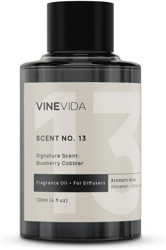 VINEVIDA [4 Fl Oz] Blueberry Cobbler Fragrance Oil for Cold Air Diffusers, Essential Oils for Diffuser Oil Refill & Air Freshener Room Spray