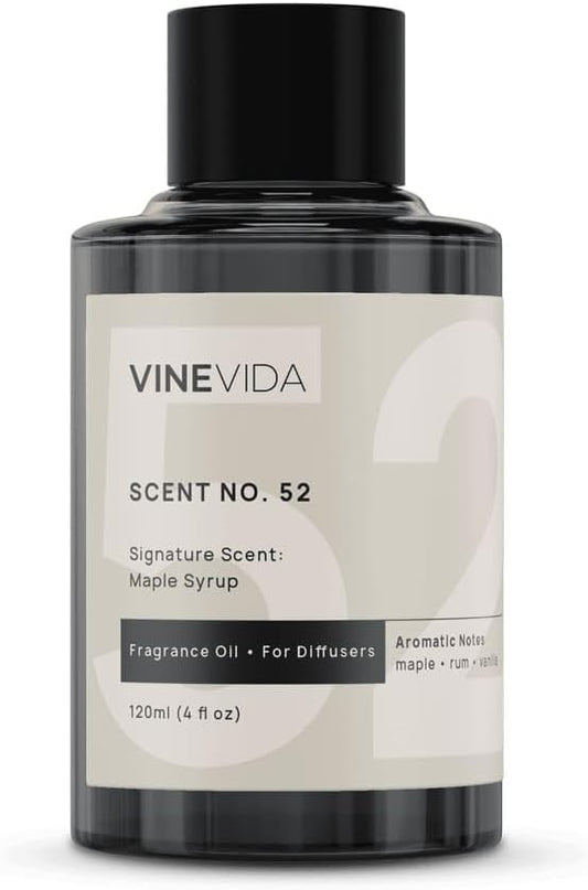 VINEVIDA [4 Fl Oz] Maple Syrup Fragrance Oil for Cold Air Diffusers, Essential Oils for Diffuser Oil Refill & Air Freshener Room Spray
