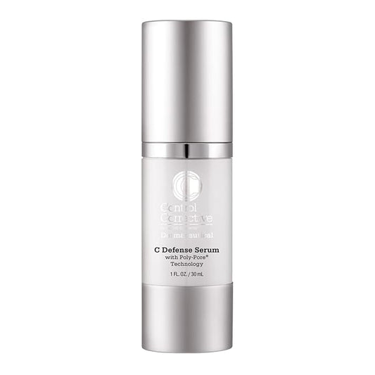 CONTROL CORRECTIVE C Defense Serum With Poly-Pore Technology - Advanced Vitamin C Serum Plus Hyaluronic Acid, Poly Pore Delivery System, Time Releases Actives, Sustains Hydration Throughout The Day