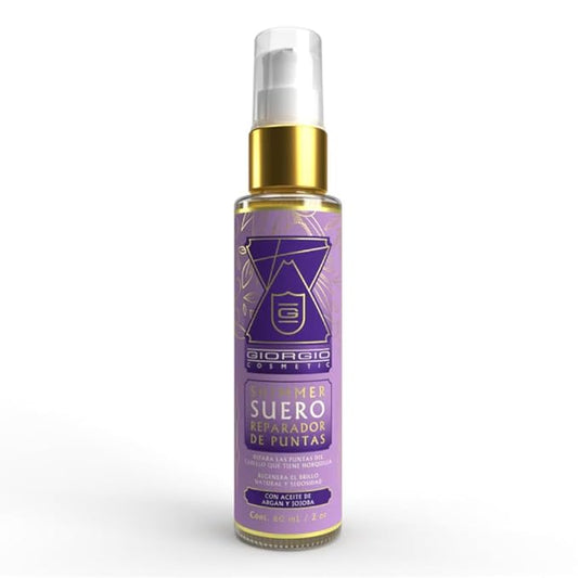Tip Repair Shimmer Hair Treatment Serum Kera Giorgio International System All Hair Types | Shimmer Suero Reparadora De Puntas Protege Puntas Maltratadas Cierra La Cutícula Dañada Colombia (2oz – 60ml)