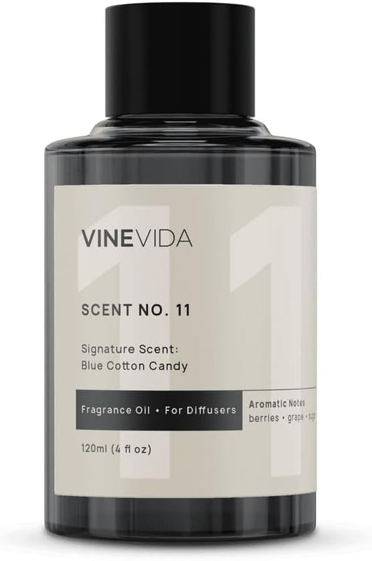 VINEVIDA [4 Fl Oz] Blue Cotton Candy Fragrance Oil for Cold Air Diffusers, Essential Oils for Diffuser Oil Refill & Air Freshener Room Spray