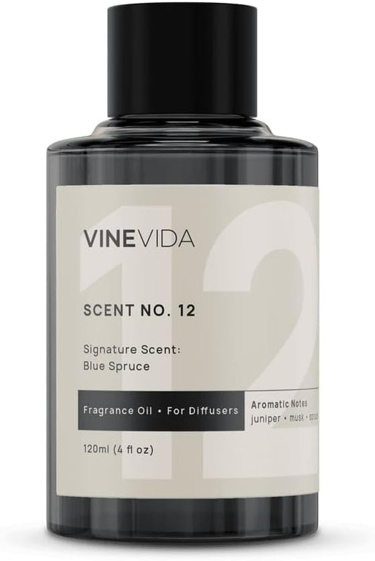 VINEVIDA [4 Fl Oz] Blue Spruce Fragrance Oil for Cold Air Diffusers, Essential Oils for Diffuser Oil Refill & Air Freshener Room Spray