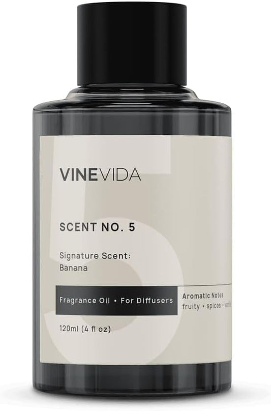 VINEVIDA [4 Fl Oz] Banana Fragrance Oil for Cold Air Diffusers, Essential Oils for Diffuser Oil Refill & Air Freshener Room Spray