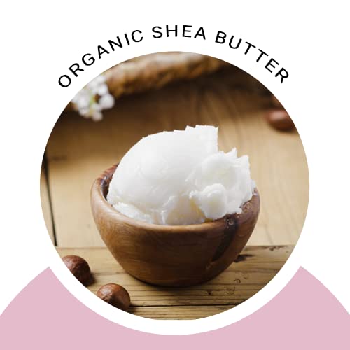 Glimmer Goddess Organic Whipped Body Butter for Women - Moisturizer Cream with Shea & Cocoa Butter, Almonds & Coconut Oil - Morrocan Mint, 8oz