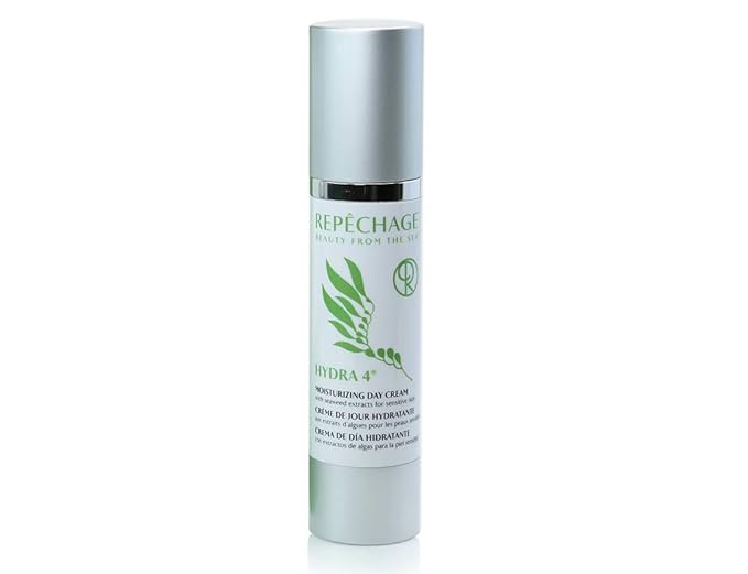 Repechage Hydra 4 Daily Moisturizer Face Cream - 1.7 Fl OZ Age Defying Skin Care Protection Lotion | Retinol, Lactic & Hyaluronic Acid Cream, Vitamin E & C - Dry and Sensitive Skincare