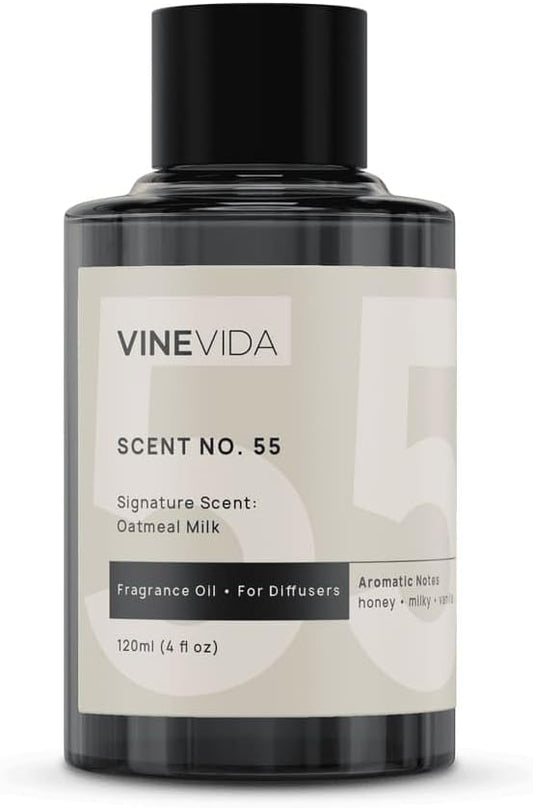 VINEVIDA [4 Fl Oz] Oatmeal Milk Fragrance Oil for Cold Air Diffusers, Essential Oils for Diffuser Oil Refill & Air Freshener Room Spray
