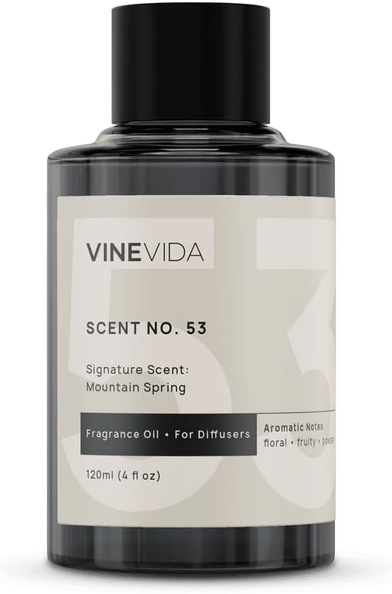 VINEVIDA [4 Fl Oz] Mountain Spring Fragrance Oil for Cold Air Diffusers, Essential Oils for Diffuser Oil Refill & Air Freshener Room Spray