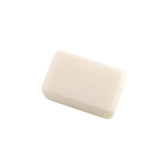 Panier des Sens Cotton Flower Shea butter natural bar soap, bath & body soap bars - Made in France 95% natural - 2 bars, 7oz/200g each