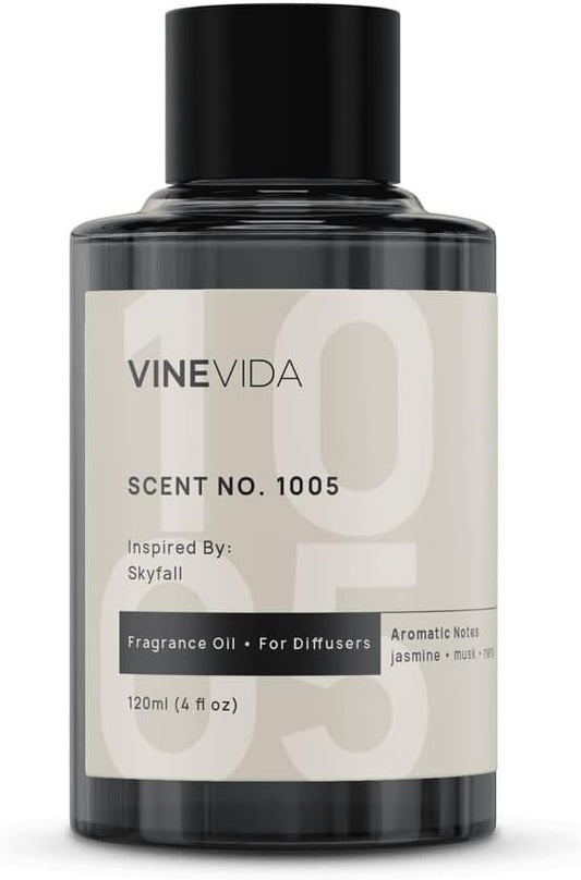 VINEVIDA [4 Fl Oz] Scent NO. 1005 Fragrance Oil for Cold Air Diffusers, Aromatic Notes of Neroli Jasmine Musk, Essential Oils for Diffuser Oil Refill & Air Freshener Room Spray