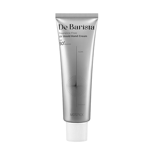 MD'S PICK De Barista Sun Shield Hand Cream SPF50+/PA++++ 50g – UV Protect,Fragrance-Free, Vegan, and Lightweight Hand Moisturizer