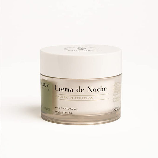COSMETICS - Night Cream with Hyaluronic Acid, Bakuchiol and DHA. Anti-Wrinkle Cream, Moisturizes and Restores Oily and Combination Skin. Natural, Vegan and Cruelty Free Cosmetics. 50 ml