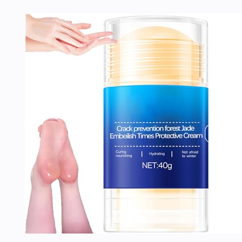 XIRUJNFD Crack Feet Prevention Stick, Foot Care Cream Cracked Feet, Remove Dead Skin, Moisturizing Smooth Foot Balm Stick For Dry Cracked Feets (Blue*1)