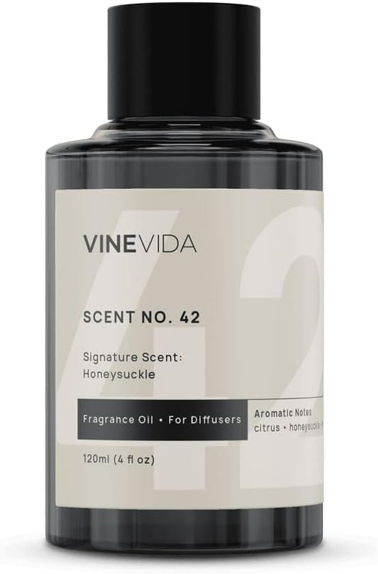 VINEVIDA [4 Fl Oz] Honeysuckle Fragrance Oil for Cold Air Diffusers, Essential Oils for Diffuser Oil Refill & Air Freshener Room Spray