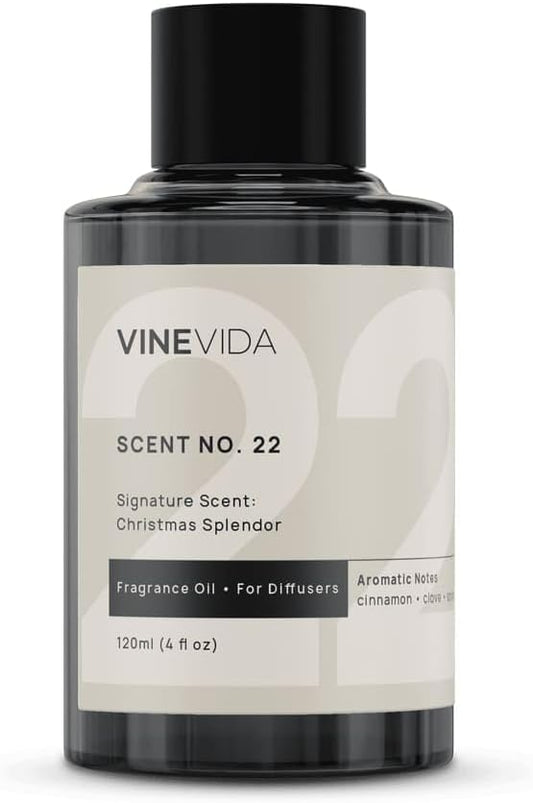 VINEVIDA [4 Fl Oz] Christmas Splendor Fragrance Oil for Cold Air Diffusers, Essential Oils for Diffuser Oil Refill & Air Freshener Room Spray