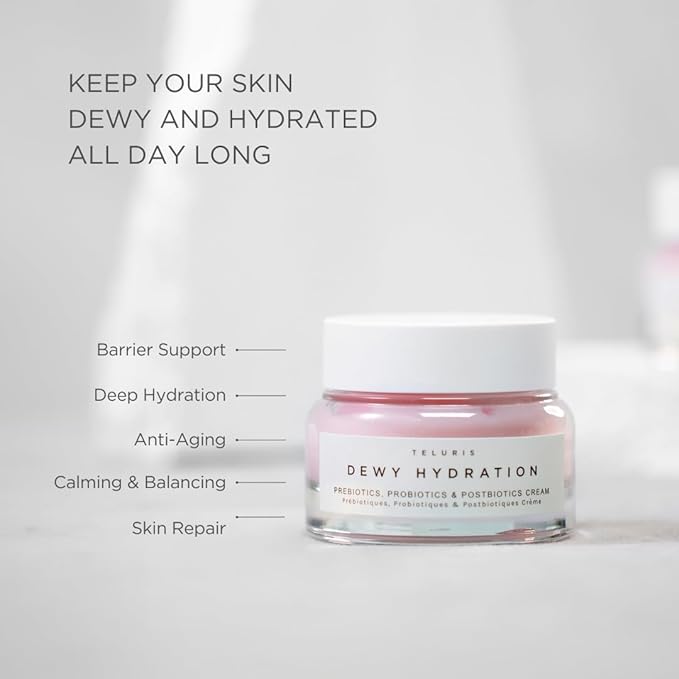 Dewy Hydration Pre, Pro & Postbiotics Cream - Microbiome boosting moisturizer cream (50ml)