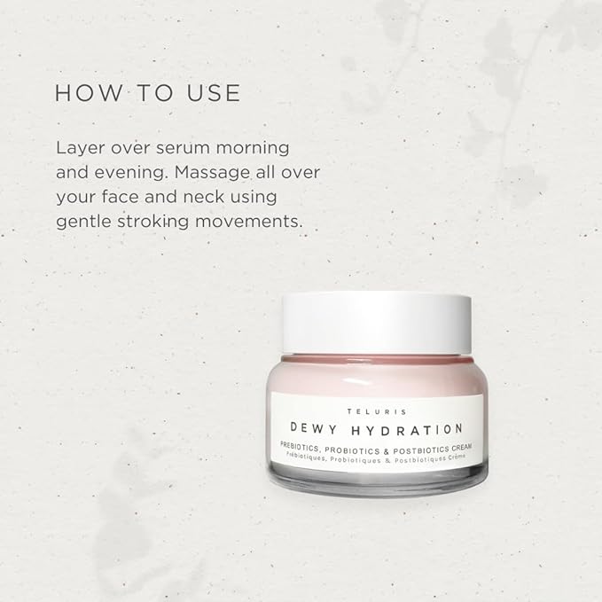 Dewy Hydration Pre, Pro & Postbiotics Cream - Microbiome boosting moisturizer cream (50ml)