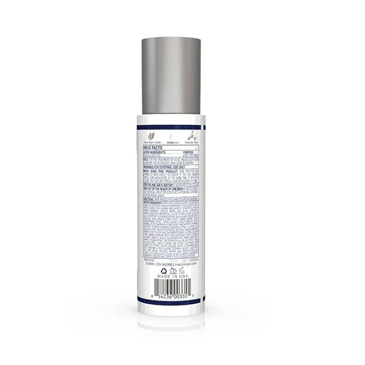 Lira Clinical ICE Sal Cleanser – Salicylic Acid Face Wash with Plant Stem Cells, Echinacea and Peptides – Cooling Exfoliating Facewash – Gentle Clarifying Travel Size Daily Facial Cleanser - 6 Oz