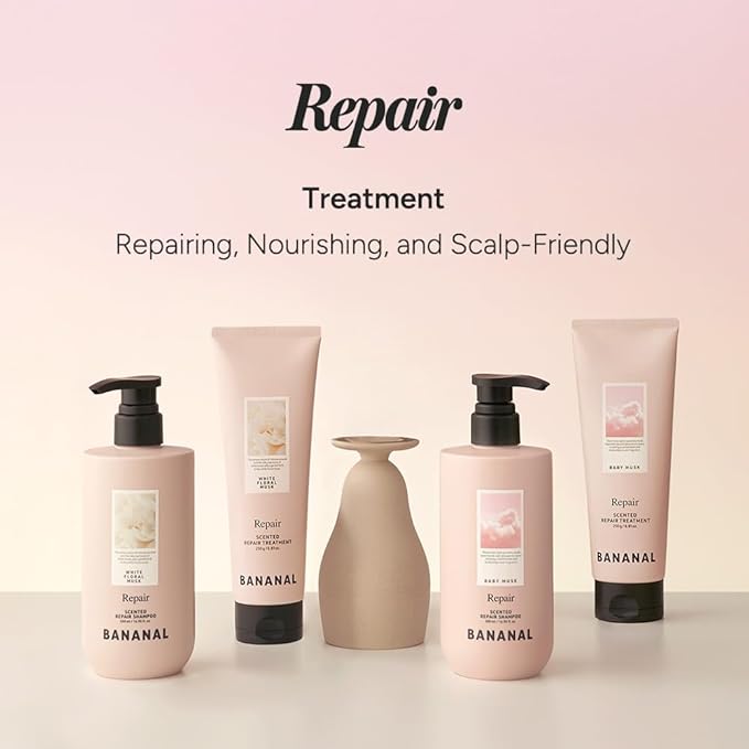 Scented Repair Treatment Mask – Protein-Enriched Deep Repair for Damaged Hair – 17 Amino Acids, Botanical Oils, Shea Butter & Ceramide – Korean Hair Conditioner, Baby Musk, 100 ml / 3.4 fl oz