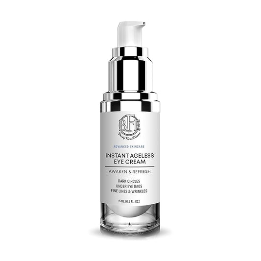 Instant Ageless Eye Cream - Reduces Under Eye Puffiness, Bags, Dark Circles. Lift Technology to Tighten & Firm Sagging Skin Around Eyes. Smooths Away Crow’s Feet, Fine Lines & Wrinkles for Men & Women