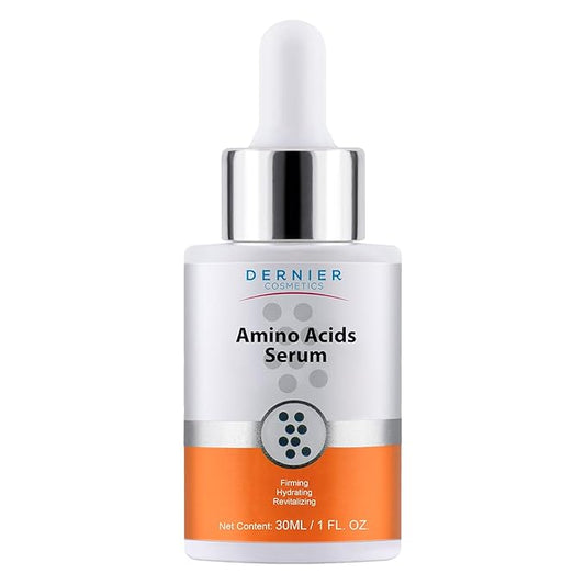 Dernier Amino Acids and Vitamin B5 Face Serum – Anti-Aging Night Serum Collagen for Women & Men Hydrating Revitalizing Improves Skin Firmness Elasticity Laxity Thickness and Reduces Wrinkles (1 fl oz)