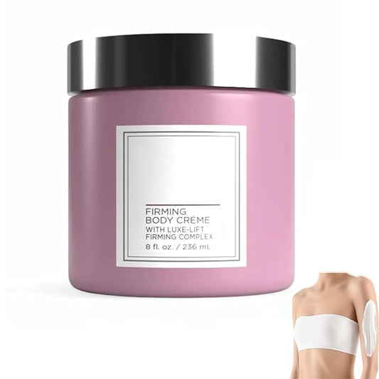 Champagne Lift Hydrating Firming Body Cream,Age-Defying Champagne Body Cream for Crepey,Dry & Sagging Skin, Rejuvenating Champagne Body Firming Cream with Pink Pepperslim & Luxe-Lift Complex, 8 oz