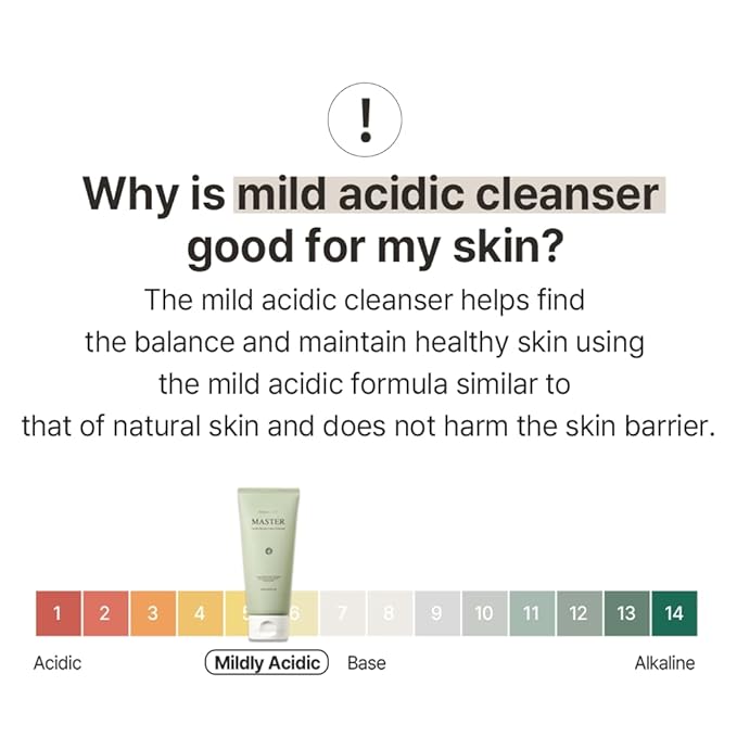 mixsoon] Master Gentle Recipe Foam Cleanser 5.07 fl oz / 150ml | Mild Exfoliation Cleanser for Dry and Sensitive Skin that Improves Skin Texture and Sebum Care | Vegan, Cruelty Free