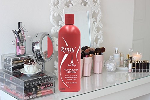 Rinju Cocoa Butter Lotion 16 oz. (2 Pack) with 1 FREE 8 oz. travel size!