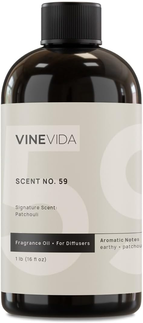 VINEVIDA [16 Fl Oz] Patchouli Fragrance Oil for Cold Air Diffusers, Essential Oils for Diffuser Oil Refill & Air Freshener Room Spray