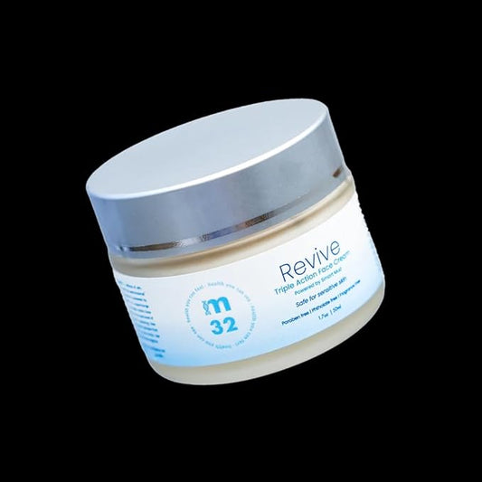 Revive Triple Action Face Cream with Fulvic Acid | Paraben Free | Phthalate Free | Squalene | Deeply Moisturizing