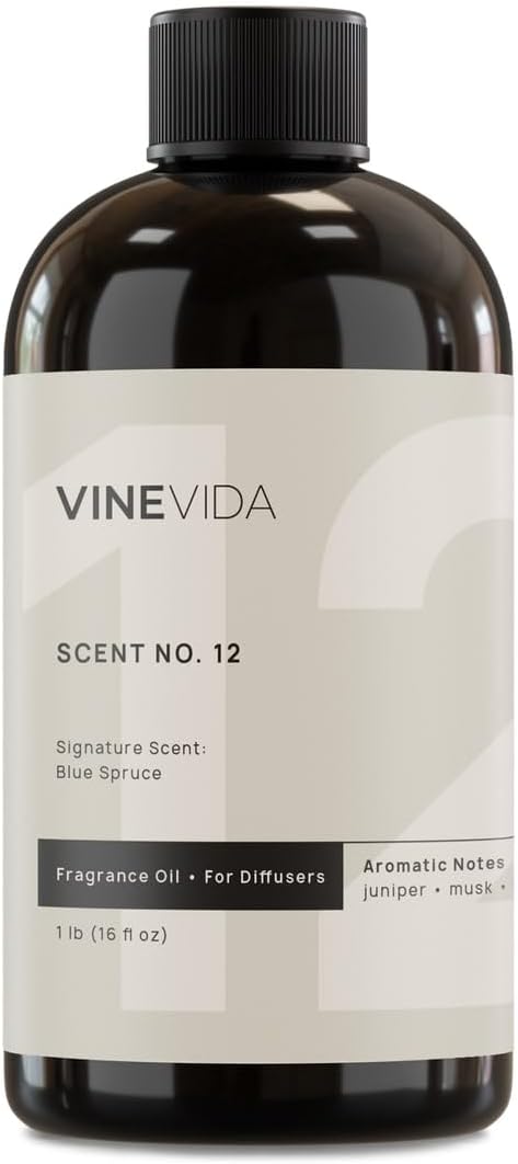 VINEVIDA [16 Fl Oz] Blue Spruce Fragrance Oil for Cold Air Diffusers, Essential Oils for Diffuser Oil Refill & Air Freshener Room Spray